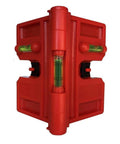 2 Pack Folding Magnetic Post Level For Pipe Post And Beams Leveling, Foldable Magnetic Level Tool With 4 Magnetic Strips And 3 Vials