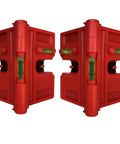 2 Pack Folding Magnetic Post Level For Pipe Post And Beams Leveling, Foldable Magnetic Level Tool With 4 Magnetic Strips And 3 Vials