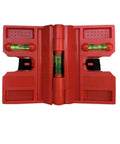 2 Pack Folding Magnetic Post Level For Pipe Post And Beams Leveling, Foldable Magnetic Level Tool with open magnetic strips and vials