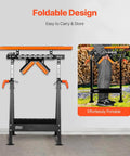 Foldable 4-in-1 Roller Stand, 440 lb Load Capacity, 33-50 in Adjustable Height with Multi-Directional Roller Head on display