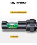 foldable scope leveling kit with high visibility green liquid for precise alignment on Picatinny rails