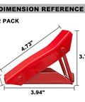 Foldable Steel Wheel Chock Set For Cars And Trailers 2 Pack With Heat Treated Drop Forged Construction Stronger Than Plastic Compact Fold Flat For Easy Carry And Storage TD5775 By Big Red side view