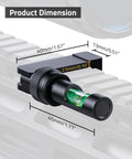 foldable scope leveling kit dimensions with picatinny rail