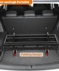 Folding Drywall Dolly With 5 Inch Swivel Casters 2000 Lbs Load Capacity Portable Panel Cart folded in vehicle trunk