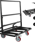 Folding Drywall Dolly With 5 Inch Swivel Casters 2000 Lbs Load Capacity Portable Panel Cart For Plywood Plasterboard And Glass Handling