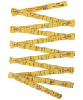 Folding Ruler 6-Foot Fiberglass With Brick Scale On Reverse And Outside Reading One Sixteenth Inch Graduation Riveted Lock Joints