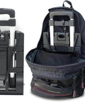 Folding Hand Truck Aluminum Trolley, Small Dolly, foldable into backpack, shown with expandable large chassis and compact design.