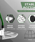 Upgraded Folding Hand Truck Dolly Cart Heavy-Duty 375lb showing aluminum wheel bracket and base plate features.