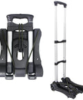 Folding Hand Truck and Dolly 110-lbs Lightweight Portable Luggage Cart for School Travel Office Moving (Black)