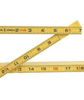 Folding Ruler 6-Foot Fiberglass With Brick Scale On Reverse And Outside Reading One Sixteenth Inch Graduation Riveted Lock Joints