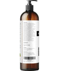 Side view of food grade mineral oil 70 viscosity NF USP grade 8 fl oz bottle with label details for cutting boards and equipment