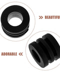 Pro Grade Foosball Gaskets And Bumper Pads Set for Table Football, showing black durable washer pads for bearings and rods.