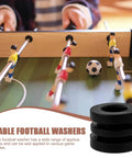 Pro Grade Foosball Gaskets And Bumper Pads Set for Table Football game play with durable washer pads visible on table