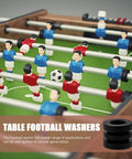 Pro Grade Foosball Gaskets and Bumper Pads Set for Table Football 16 pieces shown on a foosball table during play