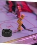 Foosball Table Rod Rubber Bumpers, 16 Pack Pro Grade Replacement Parts For Table Football, and table hockey figurine.