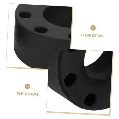 Close-up of Foosball Table Rod Rubber Bumpers, 16 Pack Pro Grade Replacement Parts For Table Football, showing texture and holes.