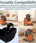 Foot Caster And Caster Wheel Kit For 6 Gallon And 16 Gallon Wet Dry Vacuums Vacuum Plate Casters 12388 12293 displayed with vacuum in rooms