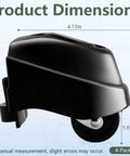 Foot Caster And Caster Wheel Kit side view showing dimensions for 6 Gallon And 16 Gallon Wet Dry Vacuums, Set Of 4