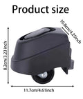 Side view of a black two piece foot caster wheel kit for 6 gallon and 16 gallon wet dry vacuum cleaners including 12388 and 12293.