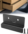Foot Pull For Cabinets With Adhesive And Screws Hands Free Cabinet Door And Drawer Opener installed on wooden drawer with foot use