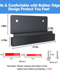 Foot Pull For Trash Cabinet Drawer with dimensions and screws for easy install black touchless opener with rubber edges.