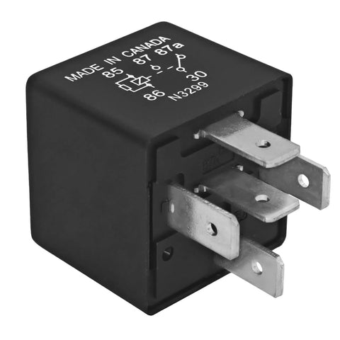 Beefy 40A 12V DC 5-Pin Automotive Relay Pack Of 4 OEM Replacement F0AB-14B192-AA For Ford Electrical Systems, side view