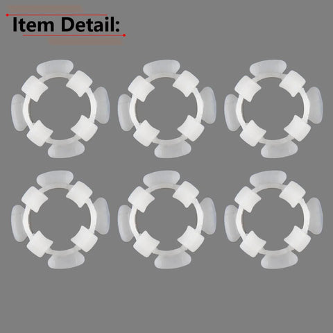 Six Piece Clutch Pedal Shaft Bushing Set Compatible With Ford F150 F250 F350 Ranger And Bronco Years 1985 Through 2003 laid out
