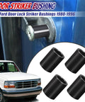 Four Piece Door Lock Lift Striker Bushings Set Seven Eighths Inch Size With Half Inch Inner Diameter And Eleven Sixteenths Inch Outer Diameter For Tailgate Liftgate Use Fits Ford F150 F250 F350 Bronco Mustang 1980 1996 1983 1993 shown with Ford truck image