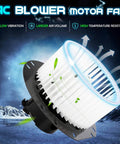 Front HVAC Heater Blower Motor Fan Assembly Replacement For Ford E Series Vans 1997 2014 E150 E250 E350 Econoline