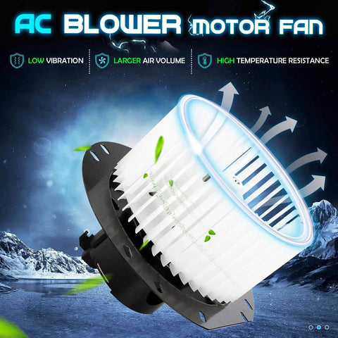 Front HVAC Heater Blower Motor Fan Assembly Replacement For Ford E Series Vans 1997 2014 E150 E250 E350 Econoline