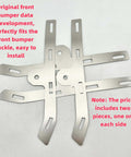Beefed Up Front Bumper Repair Metal Plate For Ford Fusion 2013 to 2016, DIY friendly, stainless steel, two pieces shown