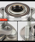 Close-up of Front Wheel Bearing And Hub Assembly 5 Lug Fit For Ford Fusion MKZ Police Responder Hybrid And SSV Plug In Hybrid 2013 To 2020