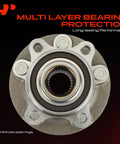 Front Wheel Bearing And Hub Assembly 5 Lug Fit For Ford Fusion MKZ Police Responder Hybrid And SSV Plug In Hybrid 2013 To 2020