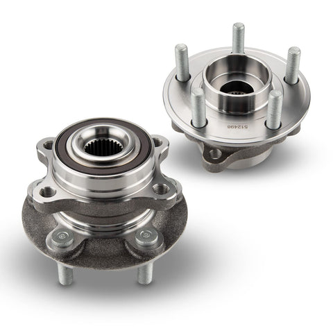 Beefed Up Front And Rear Wheel Bearing Hub Assembly Kit For Ford Fusion 2013 To 2020 And Lincoln MKZ 2013 To 2016, 5 Lug, 2 Piece