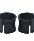 Shift Tube Bushings Shifter Clamps 905-107 905-110 for Ford steering column replacement, showing two black shift shaft bushings.
