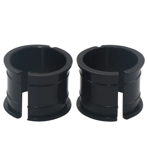 Shift Tube Bushings Shifter Clamps 905-107 905-110 for Ford steering column replacement, showing two black shift shaft bushings.
