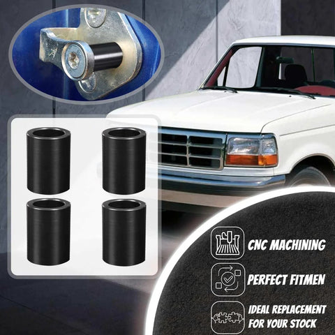 Four Piece Door Lock Lift Striker Bushings Set Seven Eighths Inch Size With Half Inch Inner Diameter For Ford Trucks 1980-1996