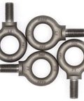 Heavy Duty Lifting Eyebolts Set Of Four Workhorse 3/4-10 Thread 1-1/2 Inch Long Industrial Grade Forged Carbon Steel ASME Certified