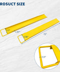 Boosts Your Forklift Reach With 72 Inch Extensions, 5500 Lbs Capacity, 5.5 Inch Wide, Heavy Duty Pallet Fork Extenders displayed