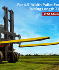 Heavy Duty Forklift Extensions 72 Inch Long And 4.5 Inch Wide Pack Of Two Pallet Fork Extenders For Forklift Trucks Steel Construction With Yellow Finish Fits 4.5 Inch Forks Expands Load Reach And Handling
