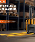 Heavy Duty Forklift Extensions 84 Inch Long 5.5 Inch Wide 1 Pair Pallet Fork Extensions for Forklifts 4000 Lbs Load Capacity Durable Q235 Carbon Steel Construction No Bending Under Heavy Loads Easy Slide On Fit installed on forklift