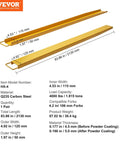 Forklift Extensions 84 Inch Long and 4.5 Inch Wide Built Tough for Forks 1 Pair Load Capacity 4000 Lbs Built From Q235 Carbon Steel