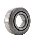Close-up of forklift mast bearing roller part 723760 compatible with forklift masts, showing its steel construction and design for smooth lifting.