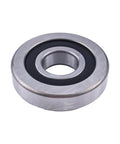 Mast roller bearing 61236-16600-71 compatible with Toyota forklifts, close-up view of metal and rubber construction.