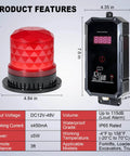 Forklift Speed Limit Alarm With Remote Overspeed Siren 115dB Three Level Adjustable System and IP65 waterproof speaker