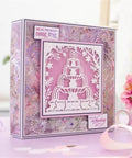 Fountain Background Metal Cutting Dies Set For Card Making And Scrapbooking Embossing Die Cuts Stencils Storage Pockets Kit displayed