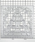 Fountain Background Metal Cutting Dies Set For Card Making And Scrapbooking Embossing Die Cuts Stencils Storage Pockets Kit
