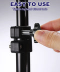 Hand tightening Four Point Knobs With Half Inch Thirteen UNC Threads And Two Point Zero Nine Inch Threaded Stud on clamp