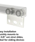 Four Wheel Trolley Assembly With Roller Bearings For Unistrut Channel One And Five Eighths Inch Wide And Taller Supports