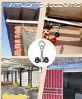 Four Wheel Trolley Assembly Rollers With Hidden Bolt Groove, 650 Lbs Heavy Duty Capacity, M10 Bolt And Lifting Eye Nut in use